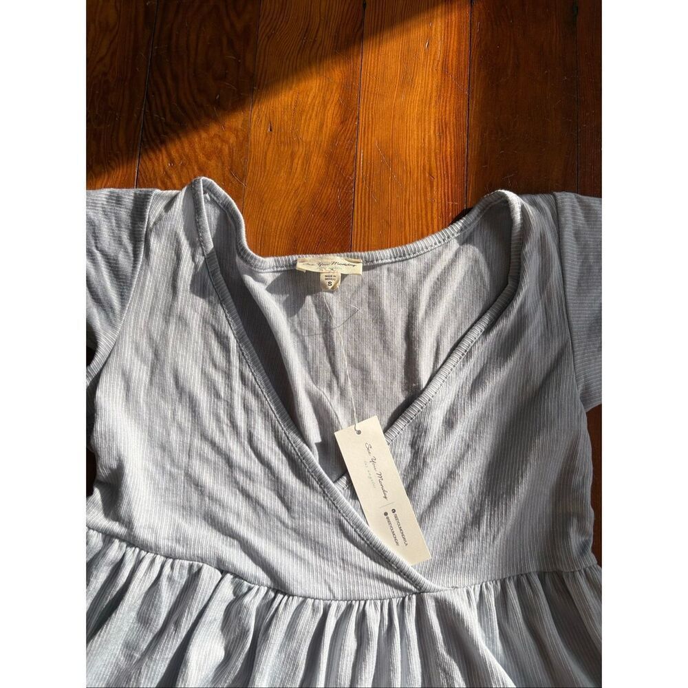 NWT See You Monday Blue Tiered Dress - Picture 2 of 5
